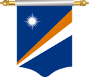 The Flag of Marshall Islands Hanging Banner I