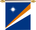 The Flag of Marshall Islands Hanging Banner IV
