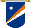 The Flag of Marshall Islands Hanging Banner II