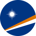 The Flag of Marshall Islands Round