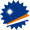 The Flag of Marshall Islands Star Burst