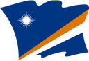 The Flag of Marshall Islands Wavy II