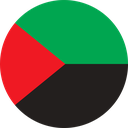 The Flag of Martinique Round