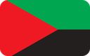 The Flag of Martinique Rounded Rectangle