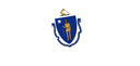 The Flag of Massachusetts Brushed