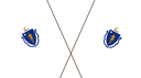 The Flag of Massachusetts Crossed Flags