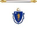 The Flag of Massachusetts Hanging Banner I