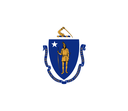 The Flag of Massachusetts Heart