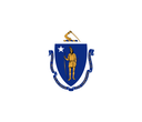 The Flag of Massachusetts Hexagon I