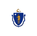 The Flag of Massachusetts Star Burst