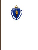 The Flag of Massachusetts V Cut