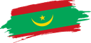 The Flag of Mauritania Brushed