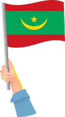 The Flag of Mauritania Handheld