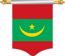 The Flag of Mauritania Hanging Banner I