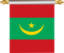 The Flag of Mauritania Hanging Banner IV