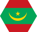 The Flag of Mauritania Hexagon I