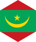 The Flag of Mauritania Hexagon II