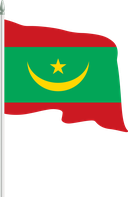 The Flag of Mauritania Pole Flag II