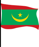 The Flag of Mauritania Pole Flag III