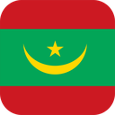 The Flag of Mauritania Rounded Square