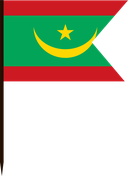 The Flag of Mauritania V Cut