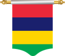 The Flag of Mauritius Hanging Banner I