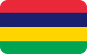 The Flag of Mauritius Rounded Rectangle