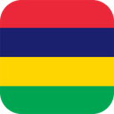 The Flag of Mauritius Rounded Square