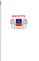 The Flag of Mayotte Pole Flag II