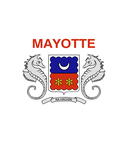The Flag of Mayotte Rounded Hexagon