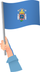The Flag of Melilla Handheld