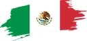 The Flag of Mexico Brushed
