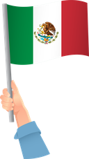 The Flag of Mexico Handheld