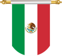 The Flag of Mexico Hanging Banner II