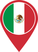 The Flag of Mexico Map Pin