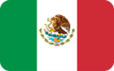 The Flag of Mexico Rounded Rectangle