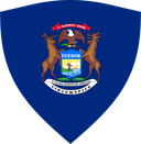 The Flag of Michigan Shielded II