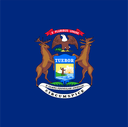 The Flag of Michigan Square