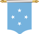 The Flag of Micronesia Hanging Banner I