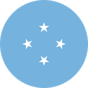 The Flag of Micronesia Round