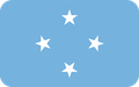 The Flag of Micronesia Rounded Rectangle