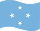 The Flag of Micronesia Wavy I