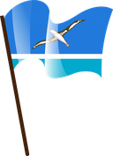 The Flag of Midway Islands Pole Flag I