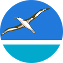The Flag of Midway Islands Round