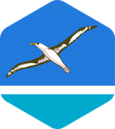 The Flag of Midway Islands Rounded Hexagon