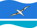 The Flag of Midway Islands Wavy I