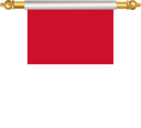 The Flag of Monaco Hanging Banner II