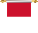 The Flag of Monaco Hanging Banner I