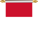 The Flag of Monaco Hanging Banner IV