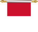 The Flag of Monaco Hanging Banner III